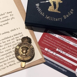 Army Catering Corps ACC Cap Badge in Presentation Gift Box