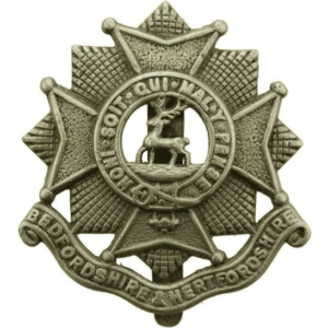 WW2 Bedfordshire and Hertfordshire Regiment Cap Badge