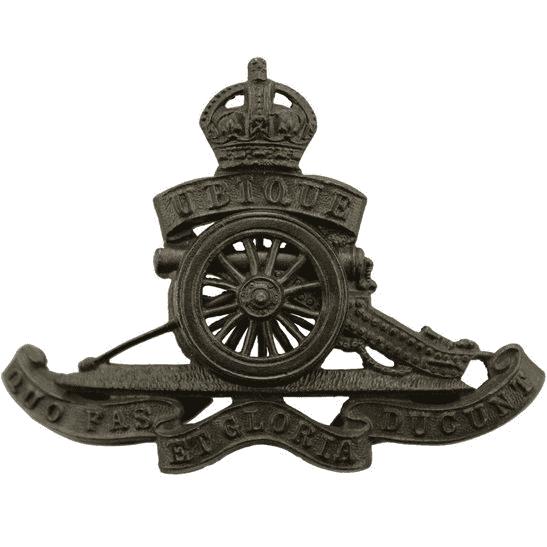 WW2 Royal Artillery Regiment OFFICERS Bronze Cap Badge - British ...