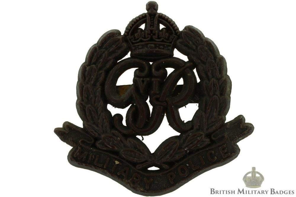 Royal Military Police RMP Corps PLASTIC Cap Badge - British Military Badges