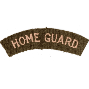 WW2 Home Guard Unit Cloth Shoulder Title Badge Flash