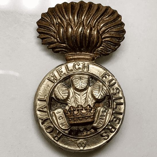 Genuine British Army Issue Royal Welsh Regiment No1 Mess Collar Badges 1 Pair
