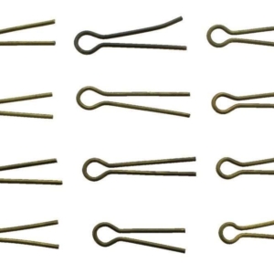 12x Original SMALL Cotter Split Pins For Collar Badges or Rank Pips