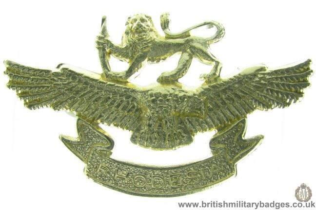 F1B/94 - Rhodesian Air Force Corps Staybrite Cap Badge