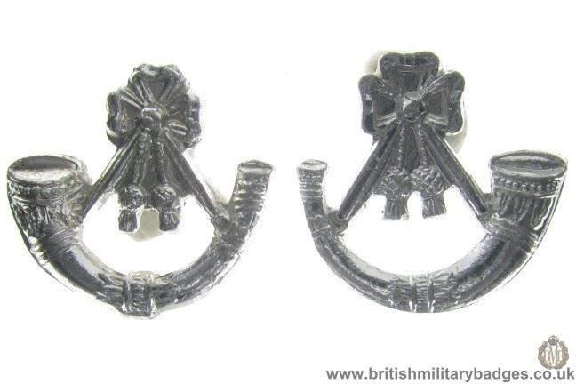 F1C/06 - Light Infantry Brigade Staybrite Collar Badge Pair
