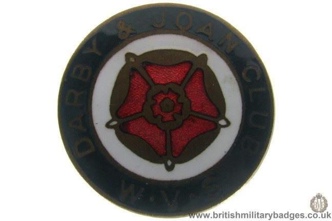 J1A/53: Womens Voluntary Service WVS Darby Joan Club Lapel Badge