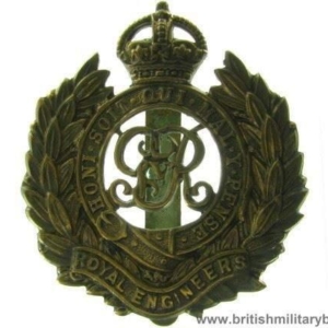 A1C/07 - Royal Engineers Corps "George V" Cap Badge