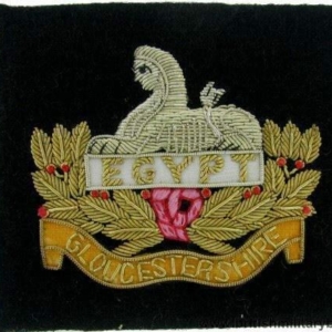 R1B/72 - Gloucester / Gloucestershire Regiment WIRE Blazer Badge