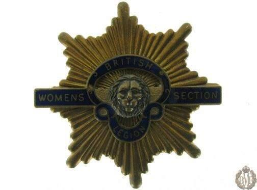 1C/024 - Women's Section Royal British Legion Cap Badge - RBL