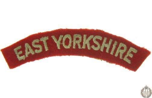 1I/149 - East Yorkshire Regiment Cloth Shoulder Title