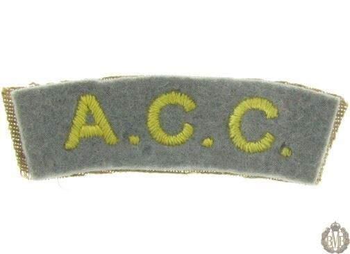 1I/165 - The Army Catering Corps ACC Cloth Shoulder Title