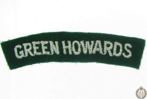 1I/174 - The Green Howards Regiment Cloth Shoulder Title