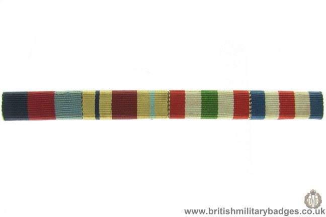 N1A/55 - 1939-45, Africa, Italy Star etc. Medal Ribbon Bar