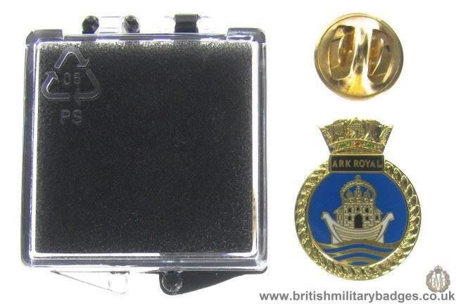 S1A/88 - HMS Ark Royal, Royal Navy Veteran's Lapel Badge & Box