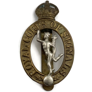 WW2 Royal Corps of Signals RCOS Cap Badge