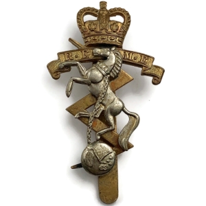 Royal Electrical & Mechanical Engineers REME Cap Badge - Queens Crown