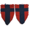 WW2 British 21st Army Group GHQ Headquarters Cloth Formation Sign Patch Badge PAIR
