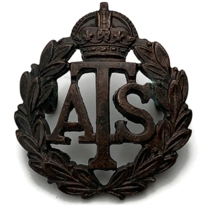 WW2 Auxiliary Territorial Service ATS Corps OFFICERS Bronze Collar Badge