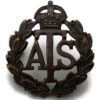 WW2 Auxiliary Territorial Service ATS Corps OFFICERS Bronze Collar Badge - J.R.GAUNT