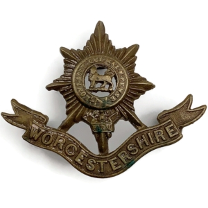 Worcestershire Regiment OFFICERS Bronze Collar Badge