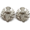 Scots Guards Regiment (Scottish) Collar Badge PAIR