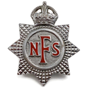 WW2 National Fire Service Brigade Corps NFS Cap Badge