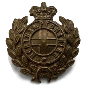 VICTORIAN Northamptonshire Regiment Collar Badge