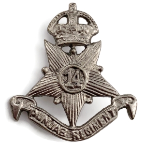 14th Punjab Regiment British Imperial Indian Army India Cap Badge