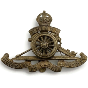 WW1 Royal Artillery Regiment MOVING / ROTATING WHEEL VERSION Cap Badge
