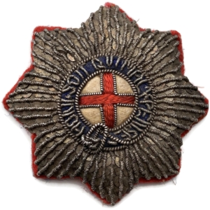 OFFICERS Coldstream Guards Regiment Cloth BULLION DRESS Cap Badge