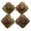 British Army Officers Insignia Pips - Rank of Lieutenant Set PAIR - 29mm