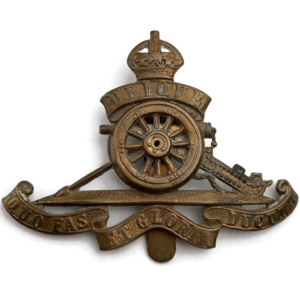 WW2 Royal Artillery Regiment MOVING / ROTATING WHEEL VERSION Cap Badge