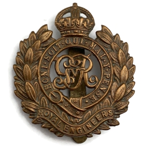 WW1 Royal Engineers Corps (George V) Cap Badge
