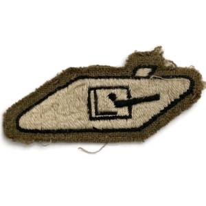 WW2 Royal Tank Regiment Armoured Corps Crewman Cloth Formation Sign Patch Badge