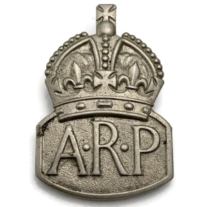 WW2 ARP Warden (Air Raid Precautions) Lapel Badge - MENS