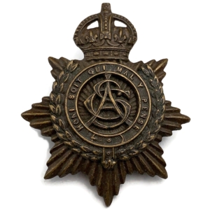 WW1 Army Service Corps ASC OFFICERS Bronze Cap Badge