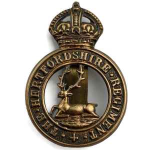 WW1 Hertfordshire Regiment Cap Badge