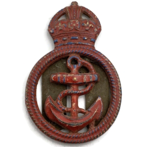 British Royal Navy Petty Officers Metal Cap Badge