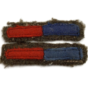 WW2 Royal Engineers OR Royal Artillery Cloth Arm of Service Strips Stripes PAIR