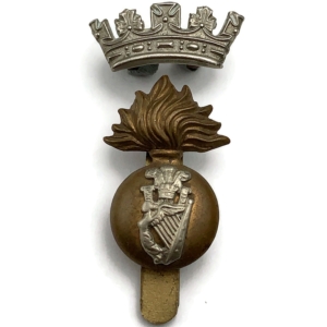 WW1 Royal Irish Fusiliers RIF Regiment Cap Badge - DUAL CONSTRUCTION