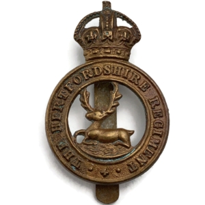 WW1 Hertfordshire Regiment Cap Badge