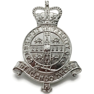 Cambridge University OTC Officers Training Corps Staybrite Anodised Cap Badge - Staybright
