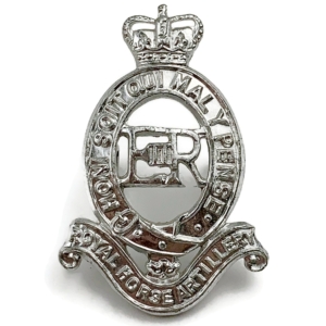 Royal Horse Artillery RHA Staybrite Anodised Cap Badge - Staybright