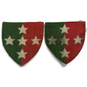 Royal Pioneers Corps Southern Command PRINTED Cloth Formation Sign Patch Badge PAIR