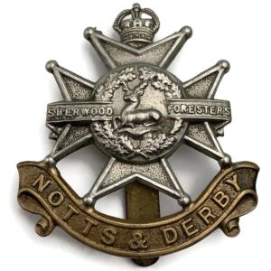 WW1 Sherwood Foresters (Notts and Derby) Regiment Cap Badge