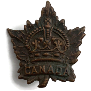 WW1 Canadian Army Division / Canada Corps CEF Collar Badge