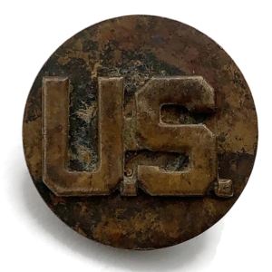 WW2 United States US Army American Infantry Collar Disc Insignia Badge - SCREW BACK