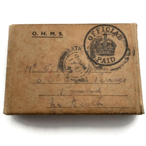 WW2 Royal Navy Medals Naval Postage Medal Transmittal Box