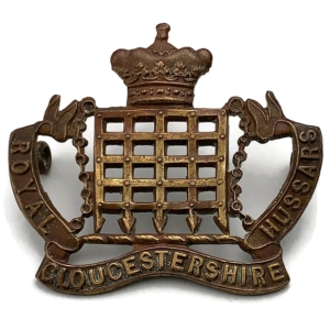 WW1 Royal Gloucestershire Hussars Imperial Yeomanry Regiment Cap Badge