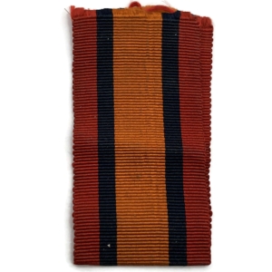 Boer War Spare Queens South Africa QSA Medal SILK Ribbon - 5 Inches